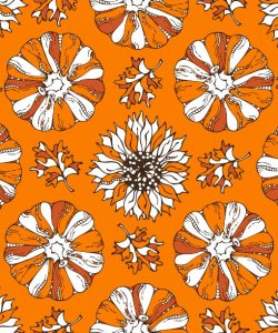 Sunflowers and Pumpkins